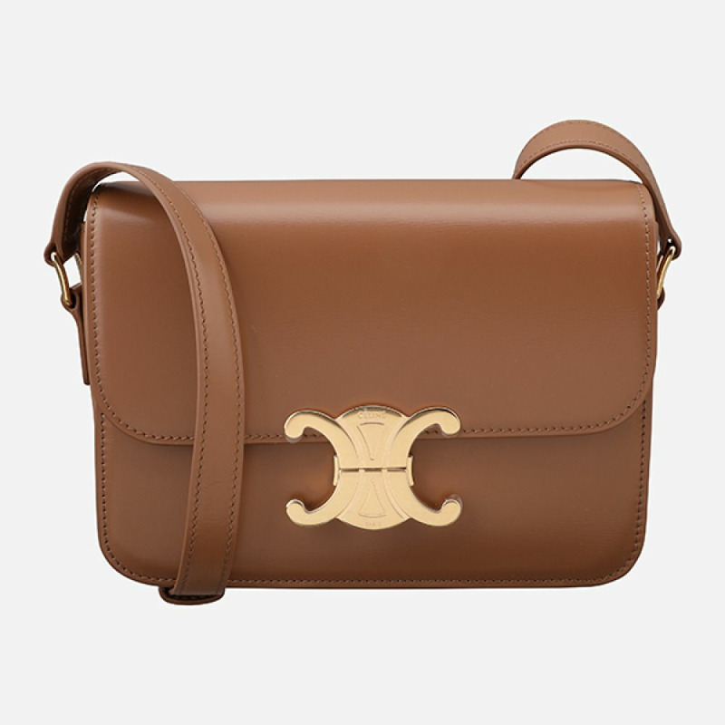 CELINE 5S Triope 錫製單肩包 青銅色 188423BF4 18BU-0