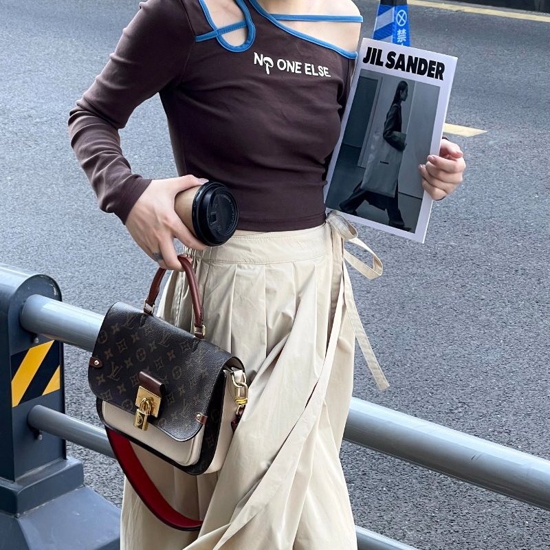 LV 經典老花Vaugirard手提肩背斜背鎖頭包芯片款26*19*9 98新配件塵袋鎖-0