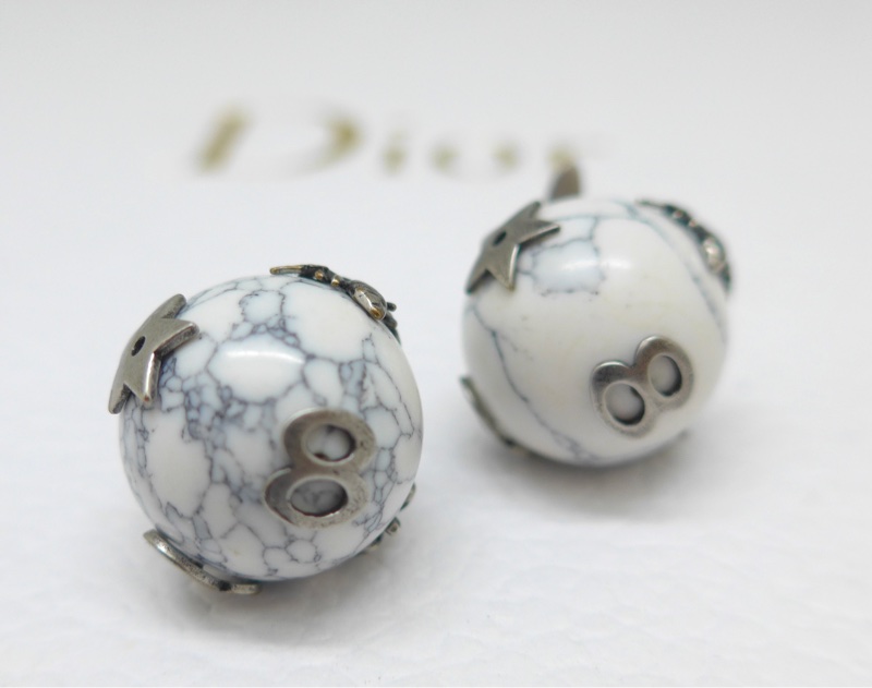 Dior Tribales 大理石紋不對稱耳環（絕版商品）-2