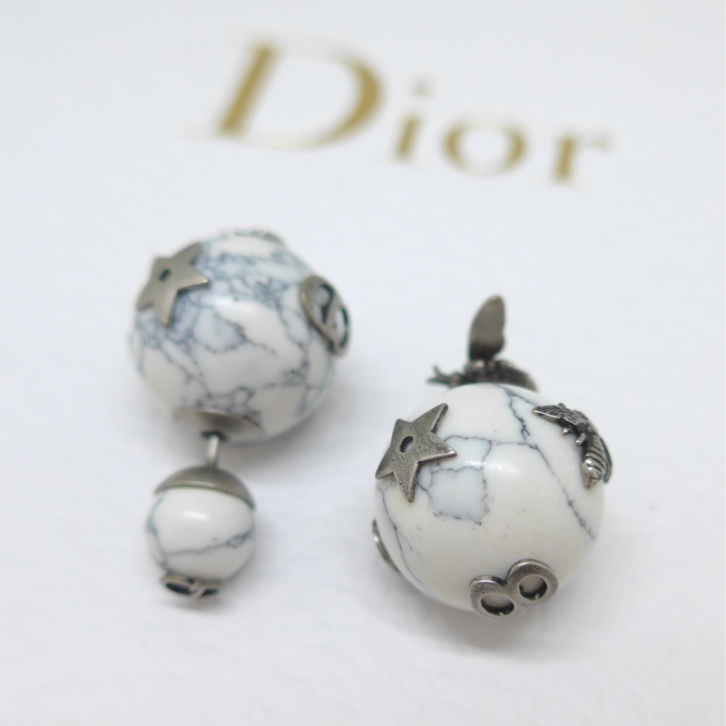 Dior Tribales 大理石紋不對稱耳環（絕版商品）-3