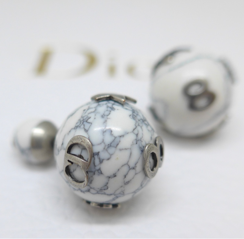 Dior Tribales 大理石紋不對稱耳環（絕版商品）-4