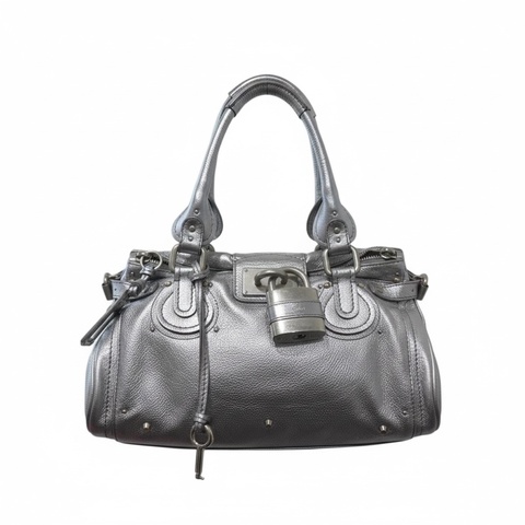 Chloe Paddington帕丁頓金屬銀色鎖頭包