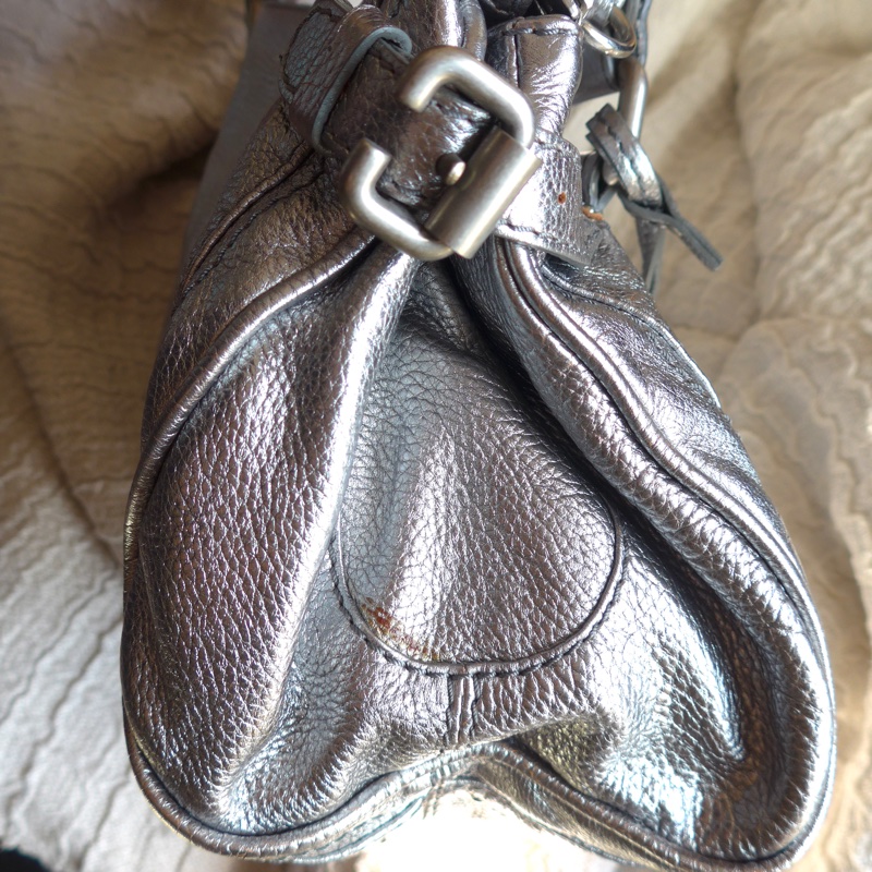 Chloe Paddington帕丁頓銀色金屬質感鎖頭包-6