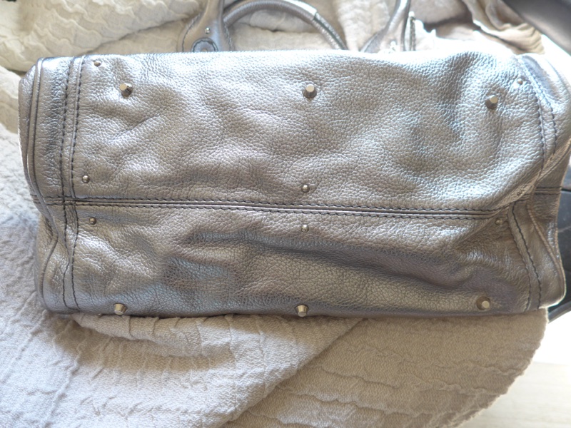 Chloe Paddington帕丁頓銀色金屬質感鎖頭包-8