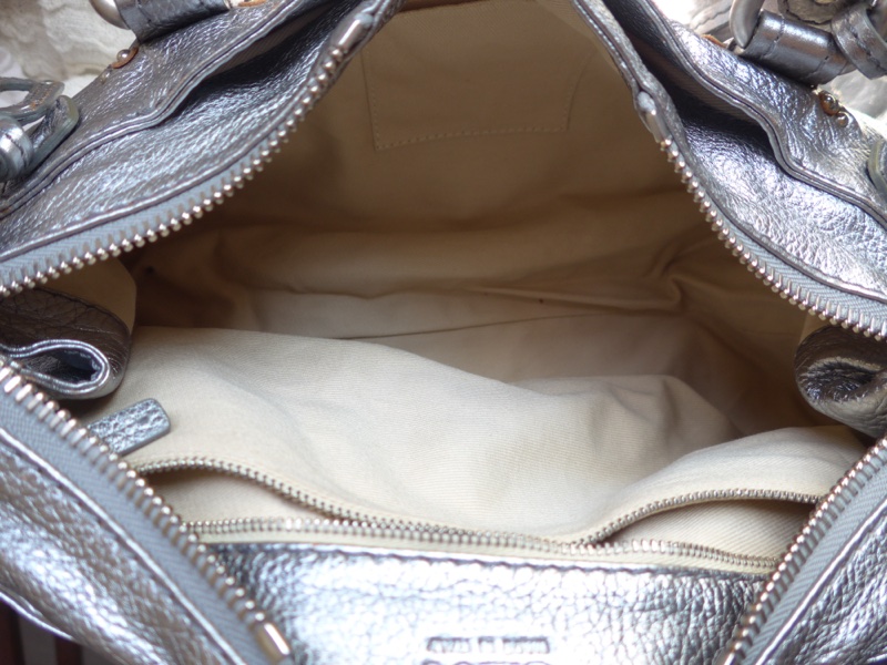 Chloe Paddington帕丁頓銀色金屬質感鎖頭包-9