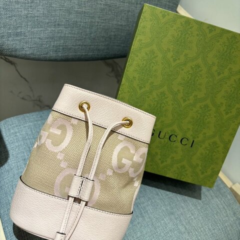 *SHIHNA名牌精品* GUCCI  jumbo GG mini 水桶包 （粉色）