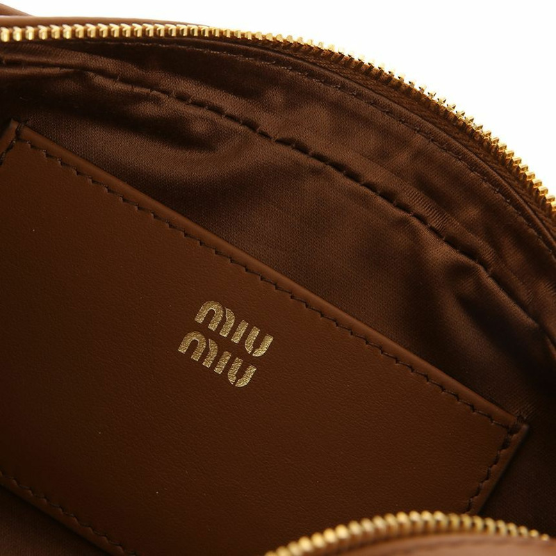 MIU MIU 標誌性Logo干邑色單肩包 25FW 5NE024 AF8W F0046-7