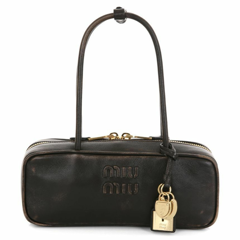 MIU MIU 小號單肩包,採用骨紋納帕皮革製成 25FW 5BB173 AF6P F0201-0