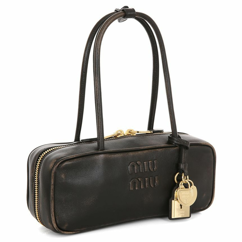 MIU MIU 小號單肩包,採用骨紋納帕皮革製成 25FW 5BB173 AF6P F0201-2