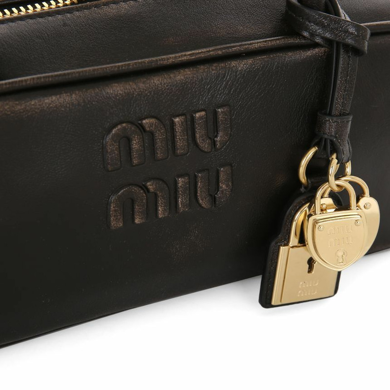 MIU MIU 小號單肩包,採用骨紋納帕皮革製成 25FW 5BB173 AF6P F0201-5