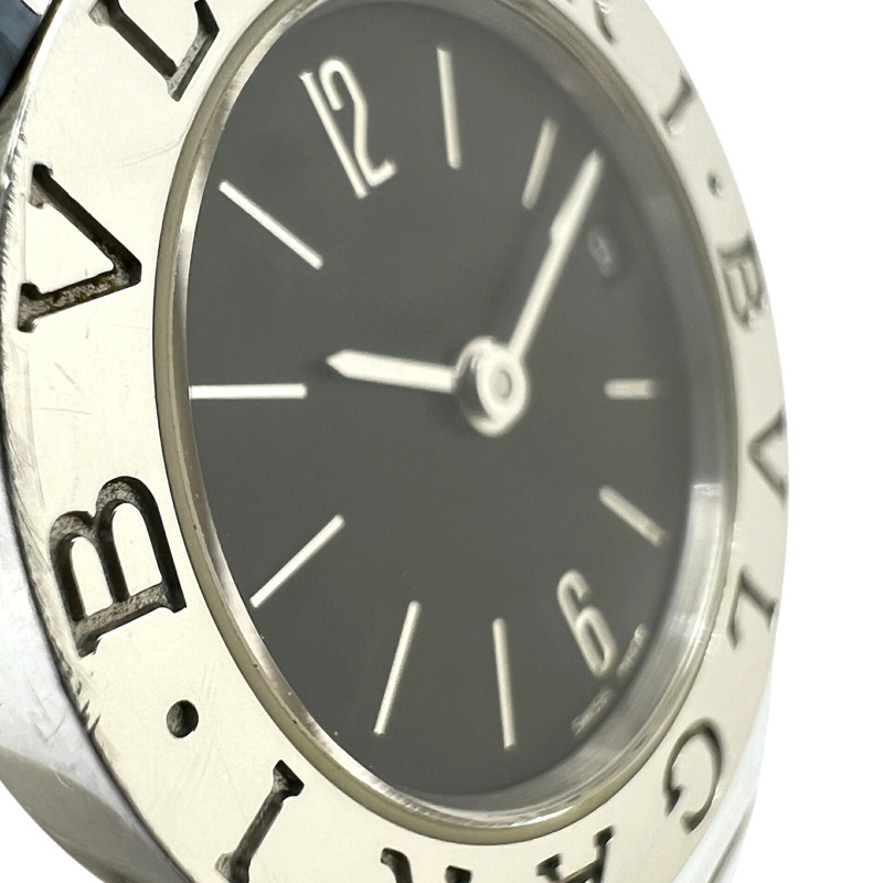 寶格麗 (BVLGARI) BB232TS Tubogas 石英不鏽鋼銀色黑色錶盤女錶-2