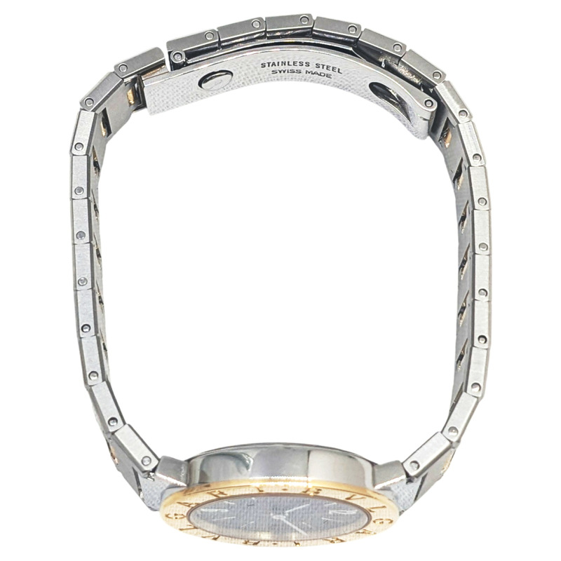 寶格麗 SS 18KYG BB26SGD 黑色錶盤石英女錶-11