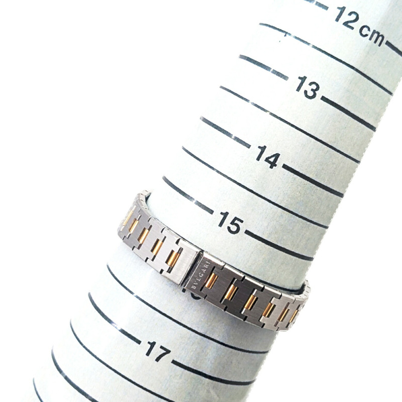 寶格麗 SS 18KYG BB26SGD 黑色錶盤石英女錶-13