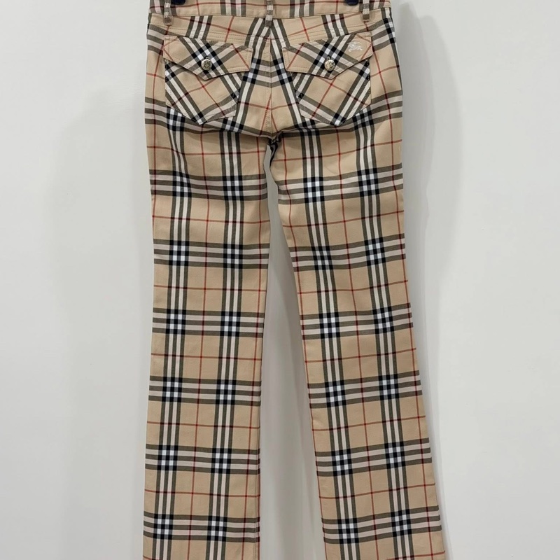 Burberry 藍標 金扣米格經典彈性戰馬長褲-1