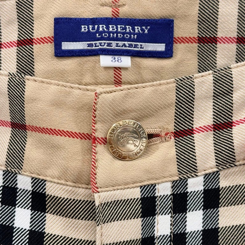 Burberry 藍標 金扣米格經典彈性戰馬長褲-8