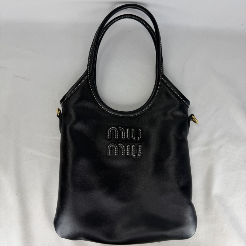 MIU MIU IVY皮革手提斜背包-6