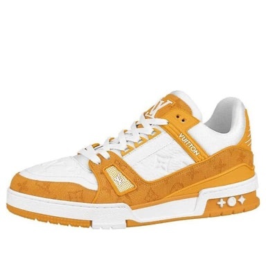 Louis Vuitton LV trainers in white and orange 7 sneakers 鞋