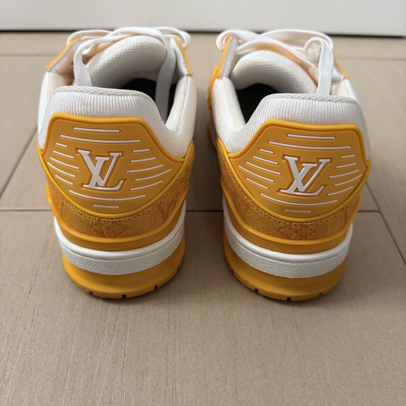 Louis Vuitton LV trainers in white and orange 7 sneakers 鞋-4