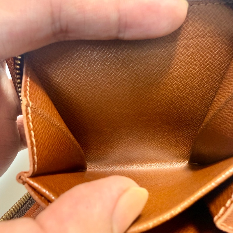 ✔️LV Louis Vuitton 路易威登 Monogram M61667 老花金釦拉鏈短夾-21