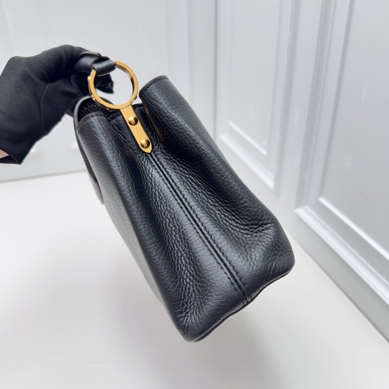 LV路易威登Capucines BB 黑色牛皮經典黑金款-3