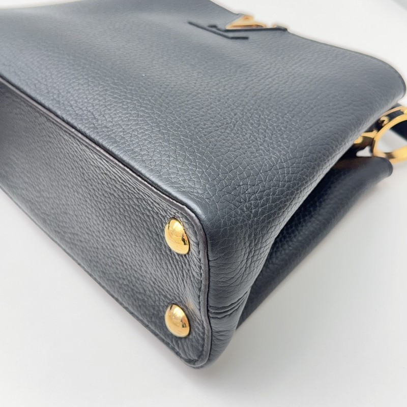 LV路易威登Capucines BB 黑色牛皮經典黑金款-11