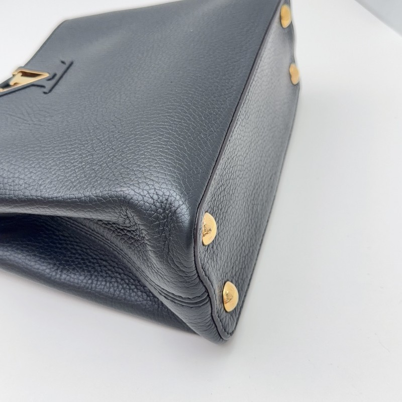 LV路易威登Capucines BB 黑色牛皮經典黑金款-12