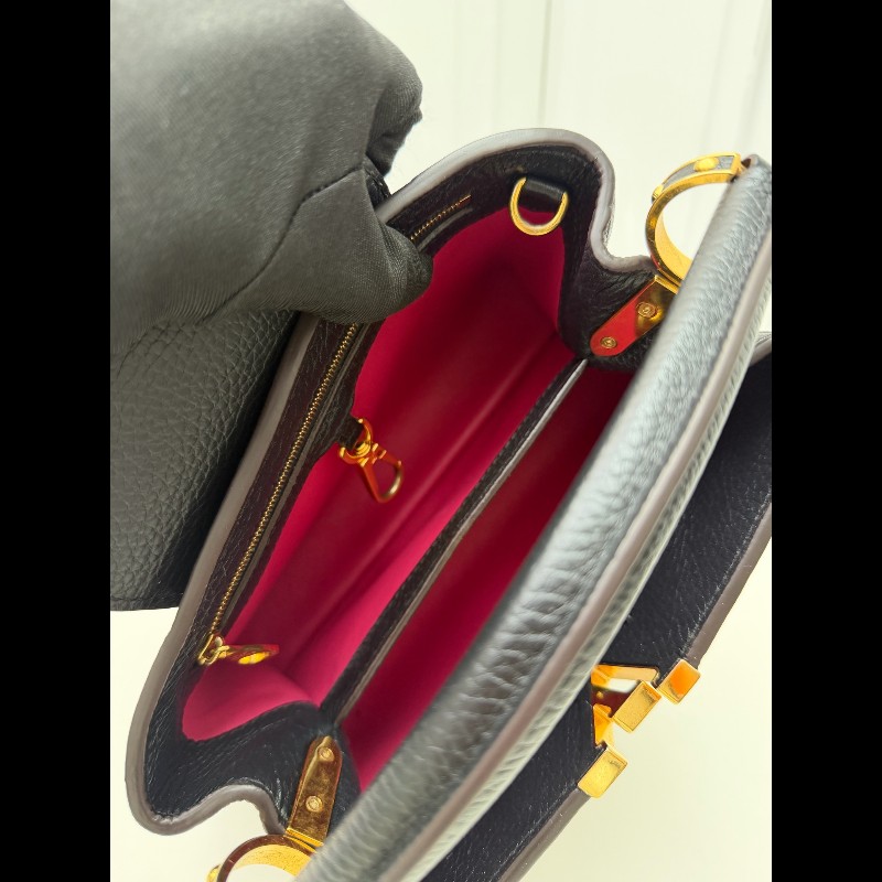 LV路易威登Capucines BB 黑色牛皮經典黑金款-26