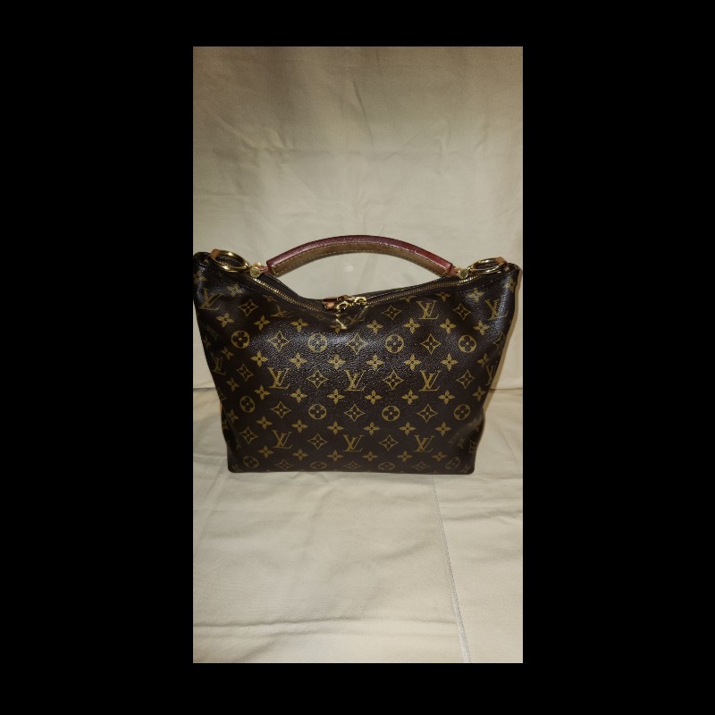 LV monogram sully pm 單肩包棕色-1