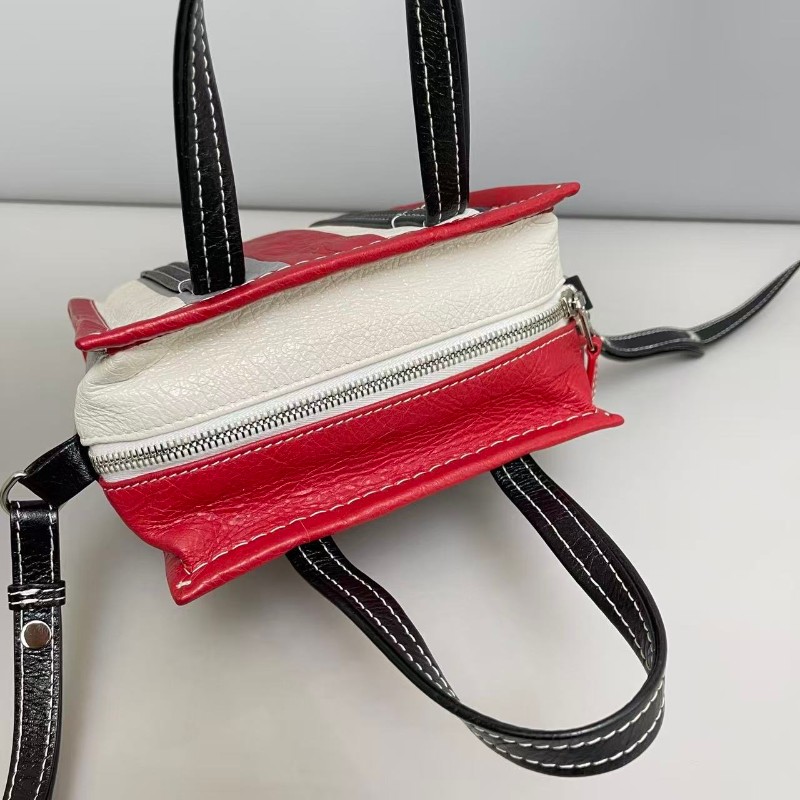 Balenciaga Bazar系列拼色mini手提包 斜背包-3