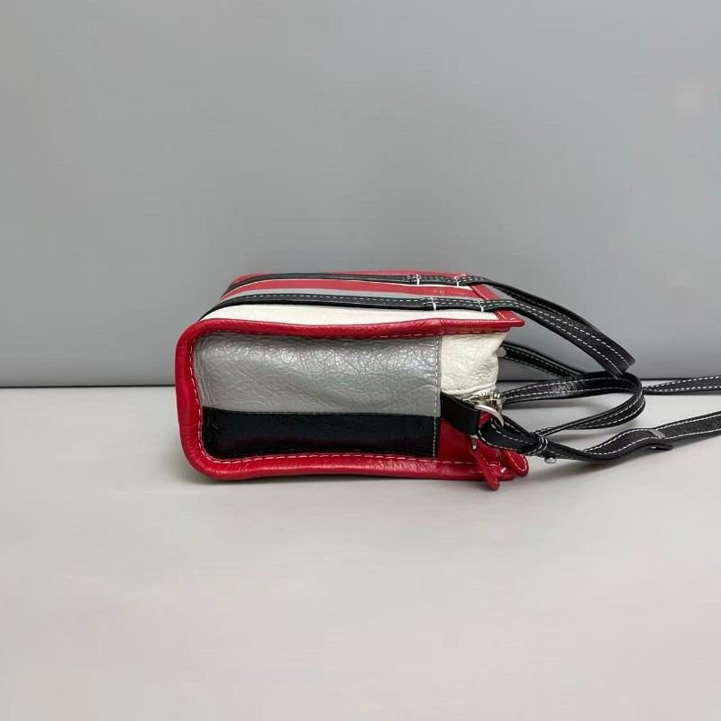 Balenciaga Bazar系列拼色mini手提包 斜背包-4
