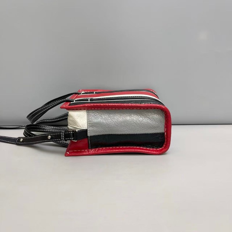 Balenciaga Bazar系列拼色mini手提包 斜背包-5