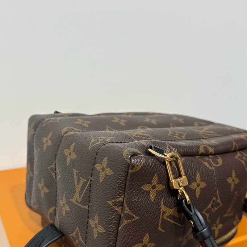 LV Palm Springs新款拉鏈小號老花雙肩小背包-8
