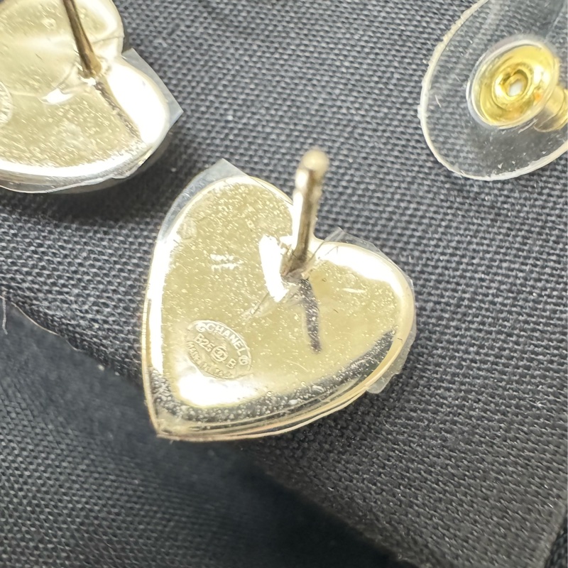 香奈兒25 B愛心耳環-8