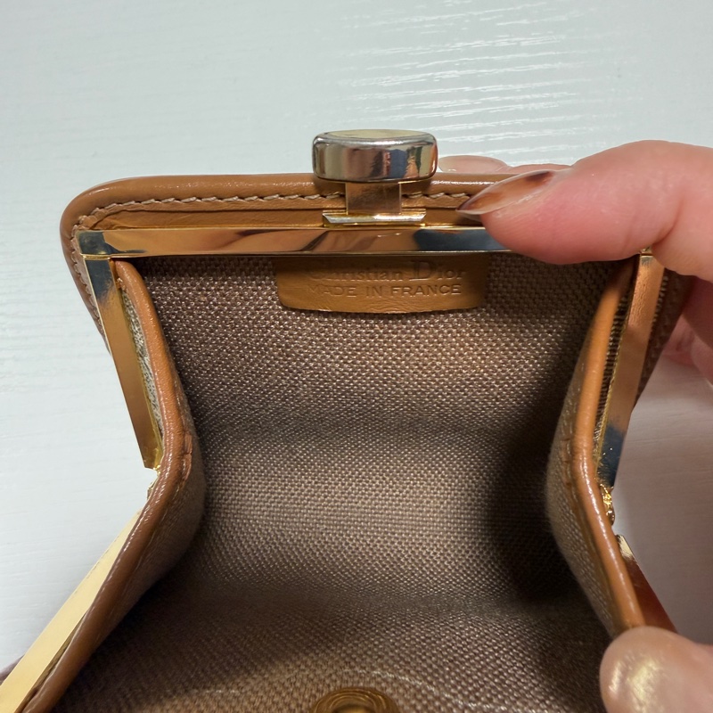 日本中古 Dior 蜂巢口金零錢包-9