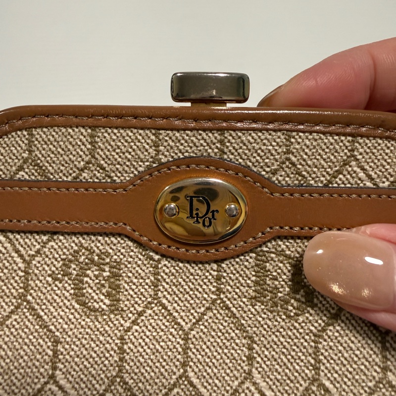 日本中古 Dior 蜂巢口金零錢包-10