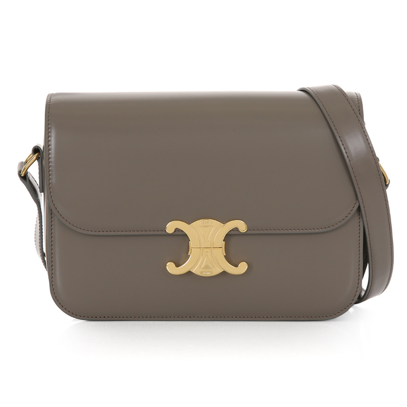 CELINE 經典 Triumph 小牛皮手提包 25FW 187363BF4 10BL-1