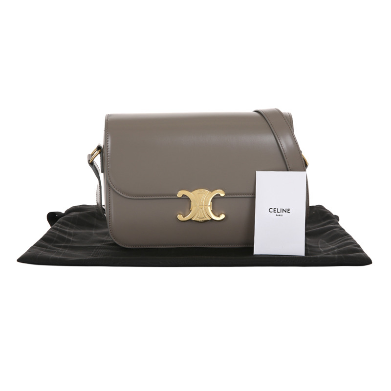 CELINE 經典 Triumph 小牛皮手提包 25FW 187363BF4 10BL-9