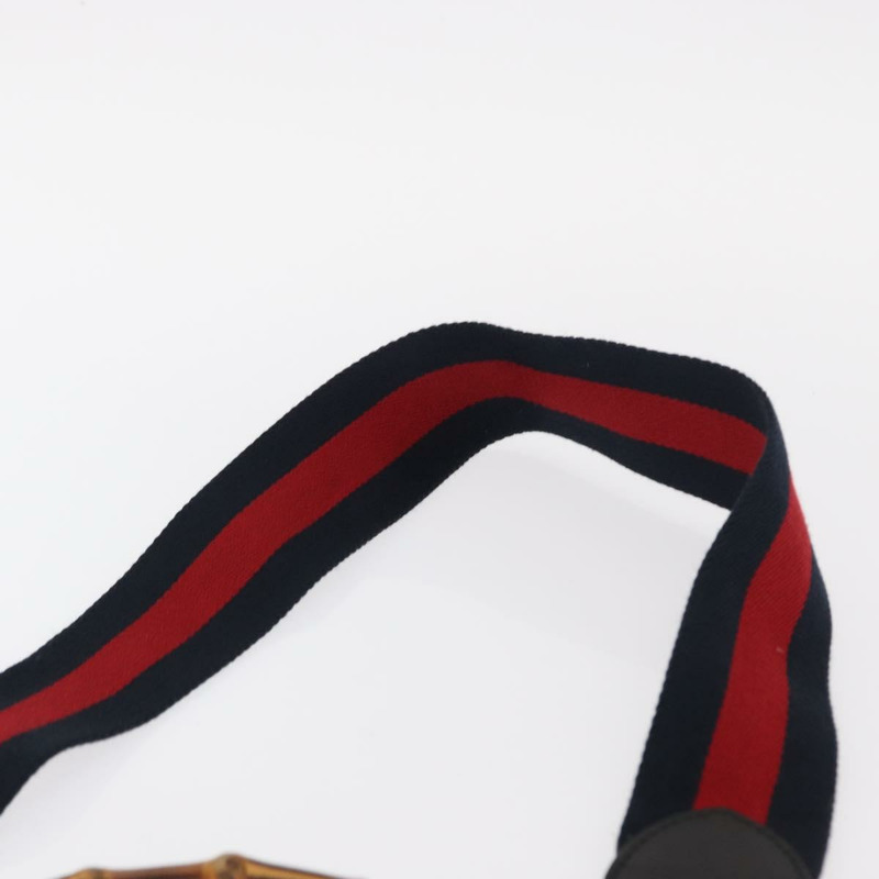 【日本直送】GUCCI Bamboo Sherry Line Nim Fair 皮革雙肩包 黑色 459076 正品 ar13801-13