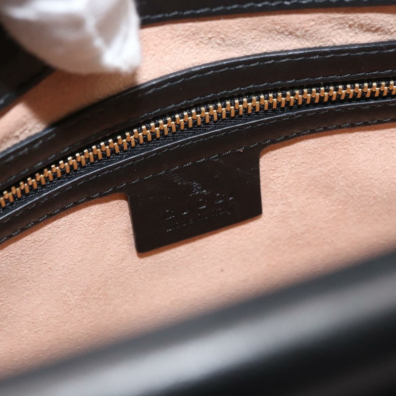 【日本直送】GUCCI Bamboo Sherry Line Nim Fair 皮革雙肩包 黑色 459076 正品 ar13801-18