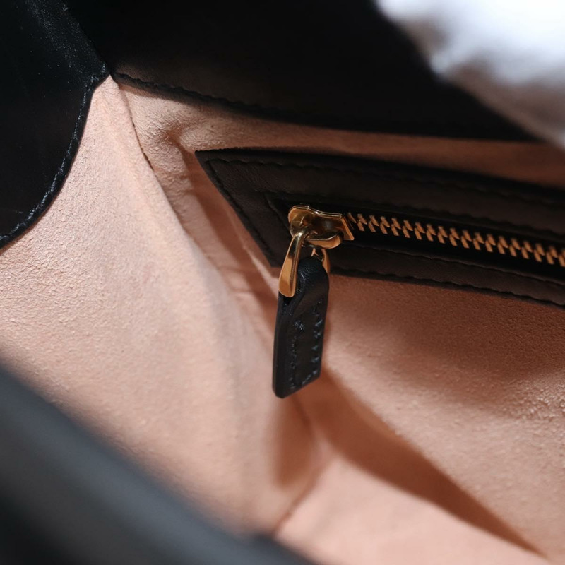 【日本直送】GUCCI Bamboo Sherry Line Nim Fair 皮革雙肩包 黑色 459076 正品 ar13801-24