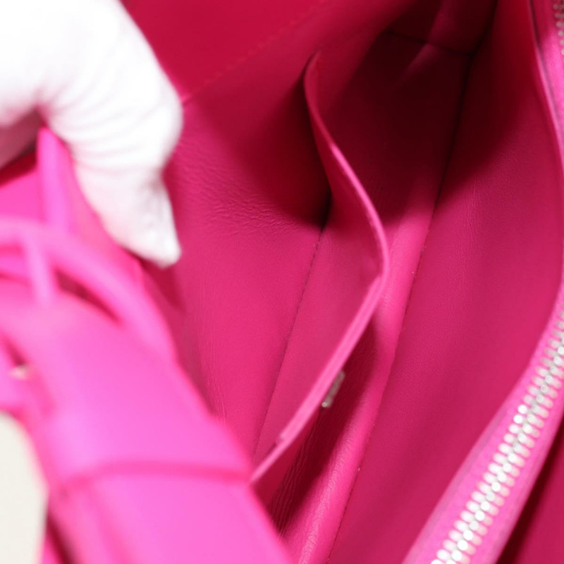 【日本直送】Salvatore Ferragamo Gancini 單肩包 皮革 粉紅色 銀色 正品 BA8419V-25