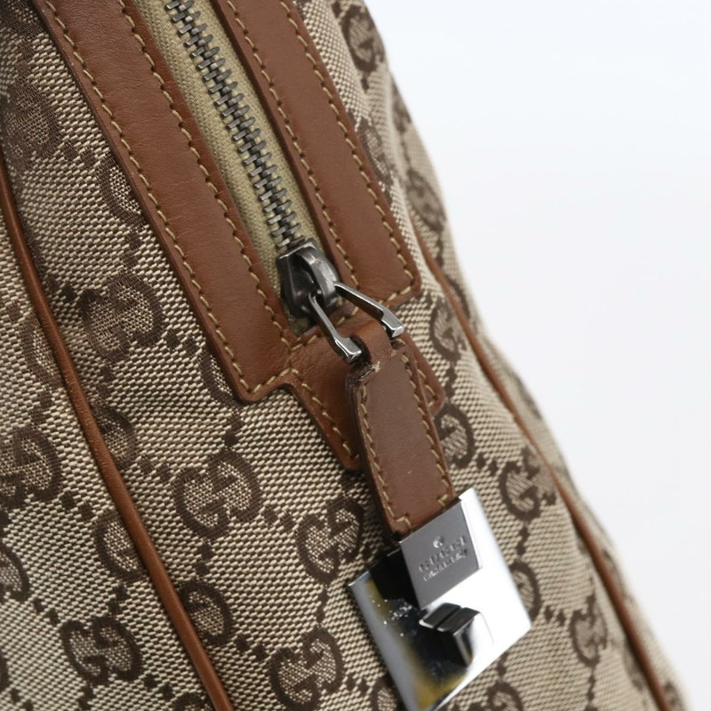 【日本直送】GUCCI GG帆布Web Sherry系列特別版手提包 米色金色 Auth mr1598-8