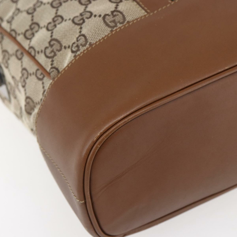 【日本直送】GUCCI GG帆布Web Sherry系列特別版手提包 米色金色 Auth mr1598-16