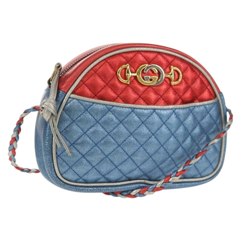 【日本直送】GUCCI Zumi 單肩包 皮革 暢貨中心 藍色 正品 154069V-0