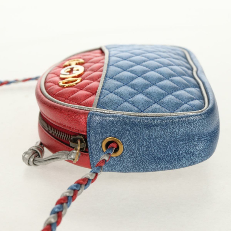 【日本直送】GUCCI Zumi 單肩包 皮革 暢貨中心 藍色 正品 154069V-2