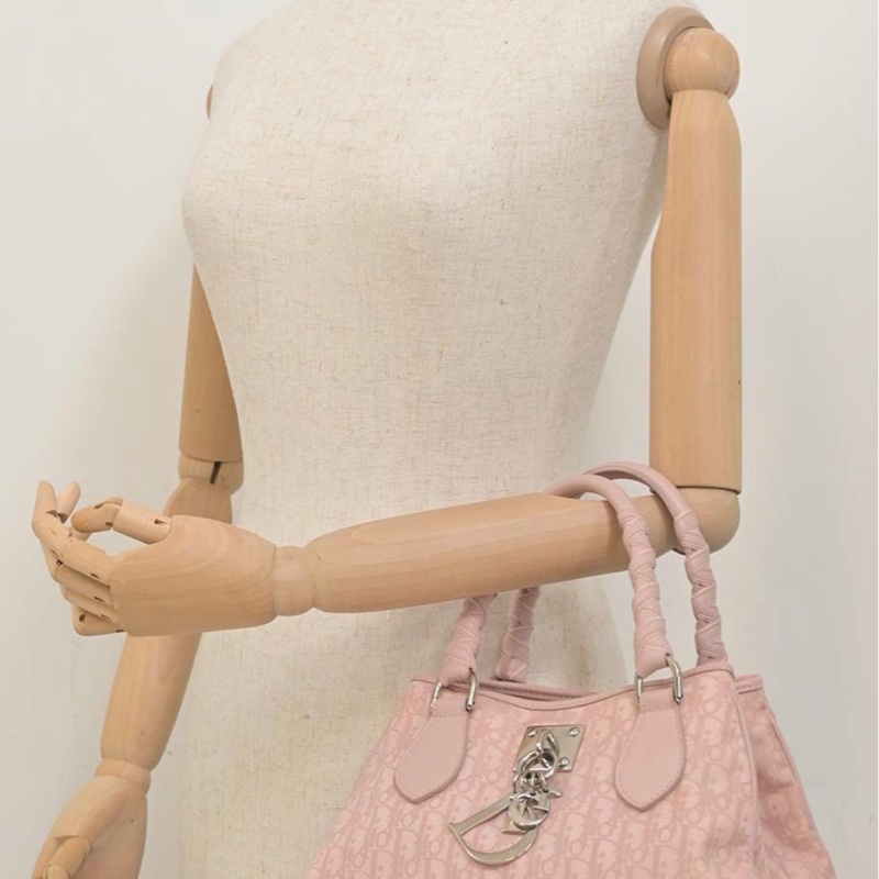Dior Pink 粉紅色 芭蕾舞風 Trotter 托特包-4