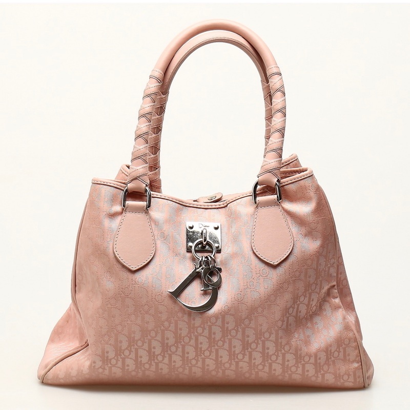 Dior Pink 粉紅色 芭蕾舞風 Trotter 托特包-5