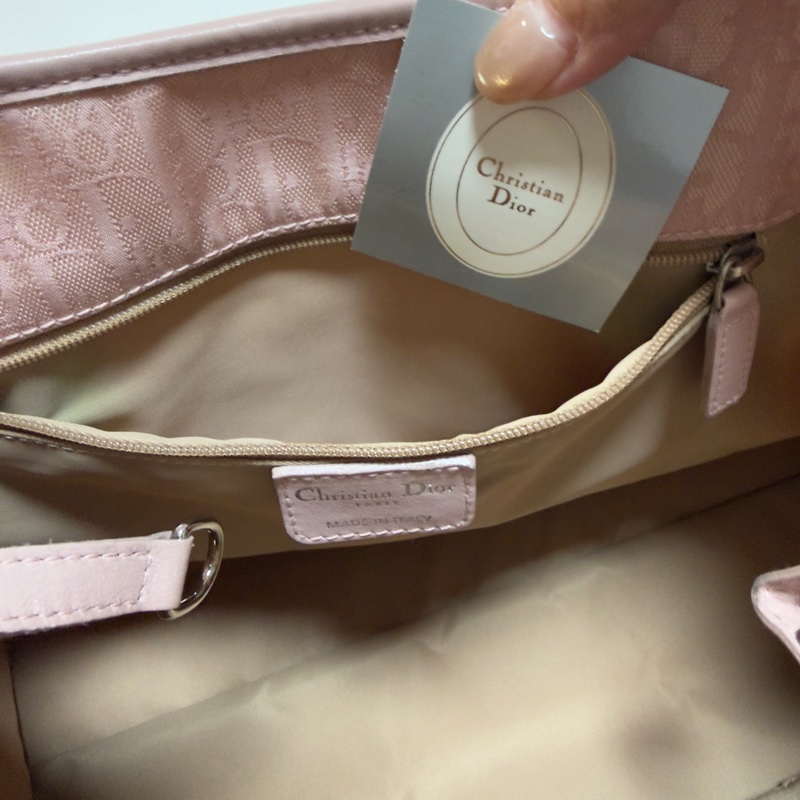 Dior Pink 粉紅色 芭蕾舞風 Trotter 托特包-13