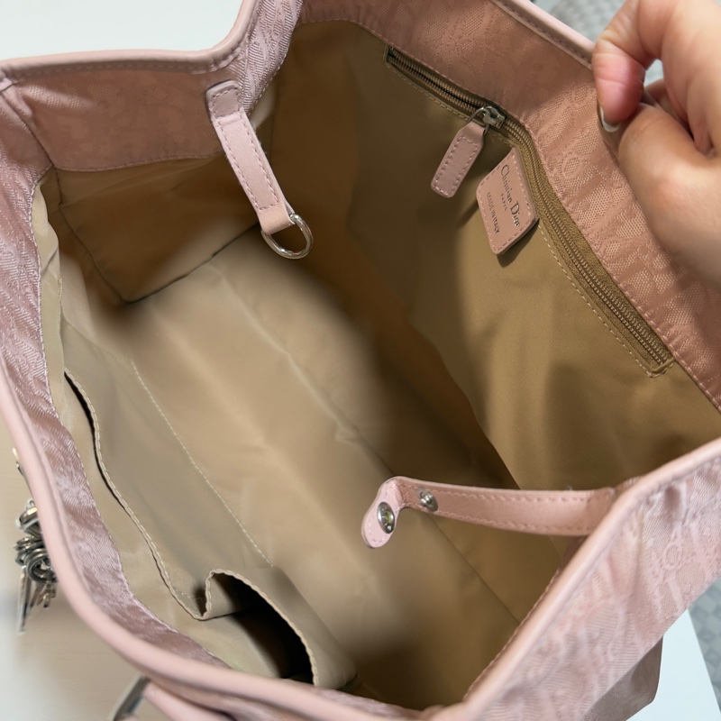 Dior Pink 粉紅色 芭蕾舞風 Trotter 托特包-15