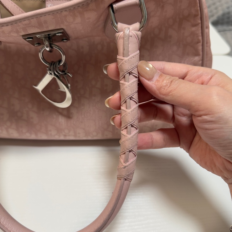 Dior Pink 粉紅色 芭蕾舞風 Trotter 托特包-23